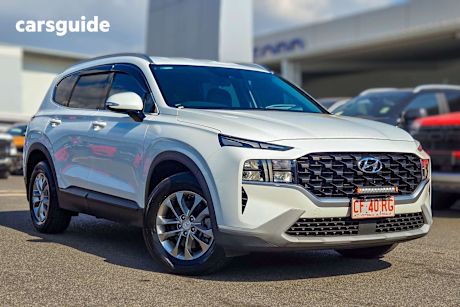 White 2021 Hyundai Santa FE SUV 4X4