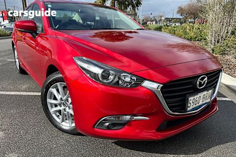 Red 2017 Mazda 3 Sedan Maxx