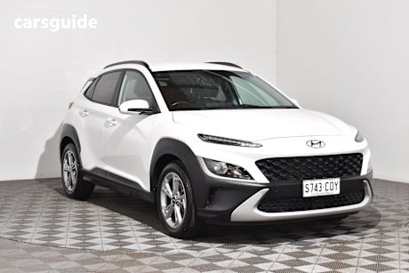 White 2021 Hyundai Kona SUV ACTIVE F