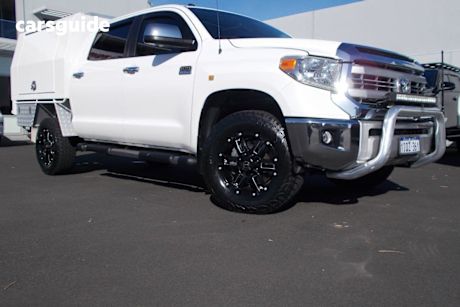 White 2015 Toyota Tundra Ute Tray
