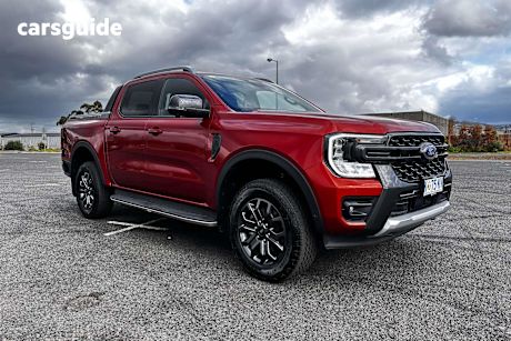 Orange 2022 Ford Ranger Ute Tray WILDTRAK 4X4