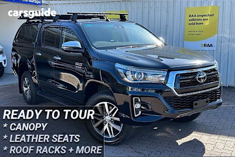 Black 2019 Toyota Hilux Ute Tray SR5 4X4
