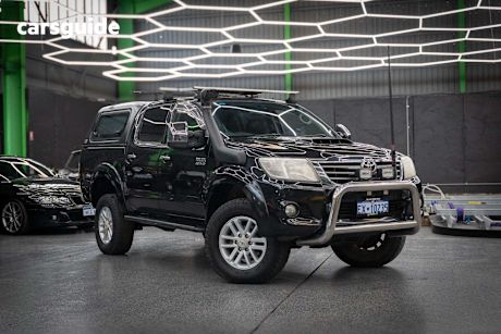 Black 2013 Toyota Hilux Ute Tray SR5 4X4