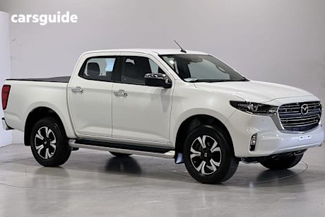 White 2024 Mazda BT-50 Ute Tray GT 4X4