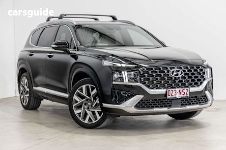 Black 2023 Hyundai Santa FE SUV HIGHLANDER 4X4