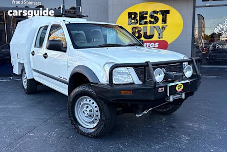 White 2006 Holden Rodeo Ute Tray LX 4X4