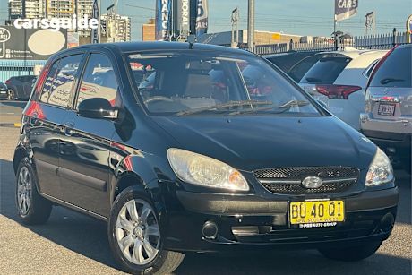 Black 2009 Hyundai Getz Hatch S F