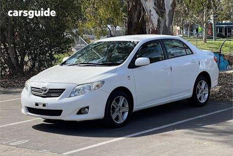 White 2008 Toyota Corolla Sedan Ascent