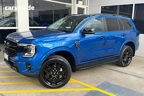 Blue 2024 Ford Everest SUV SPORT R