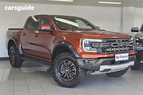 Orange 2022 Ford Ranger Ute Tray RAPTOR 4X4