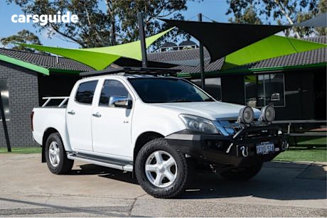 White 2015 Isuzu D-MAX Ute Tray LS-U 4X4