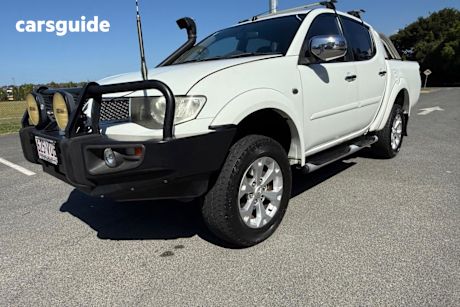White 2014 Mitsubishi Triton Double Cab Utility Glx-R (4X4)