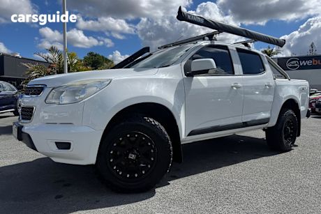White 2014 Holden Colorado Ute Tray LX 4X4