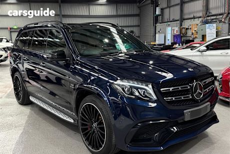 Blue 2017 Mercedes-Benz GLS-Class SUV GLS63 AMG 4WD