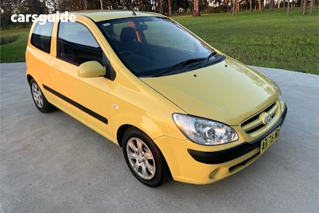 Yellow 2007 Hyundai Getz Hatch F