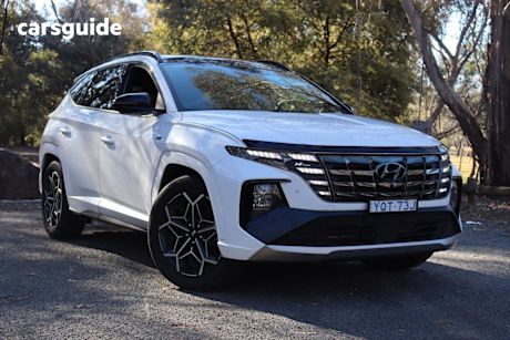 White 2023 Hyundai Tucson Wagon Highlander N Line (Awd) No Srf