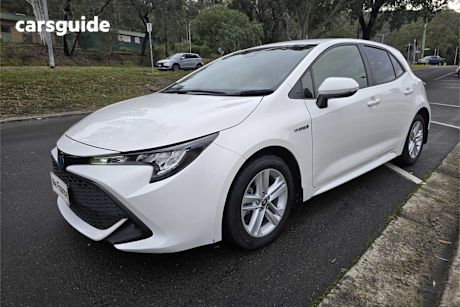 White 2021 Toyota Corolla Hatchback Ascent Sport Hybrid