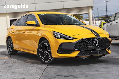 Yellow 2023 MG MG5 Sedan Essence