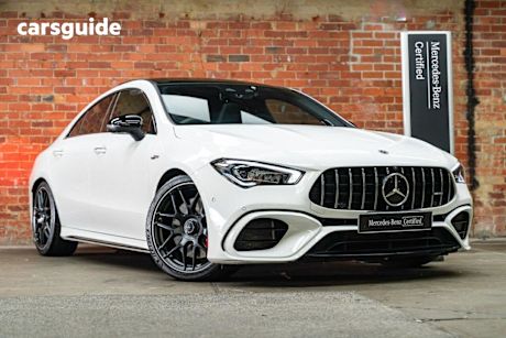 White 2020 Mercedes-Benz CLA45 Coupe S 4Matic+