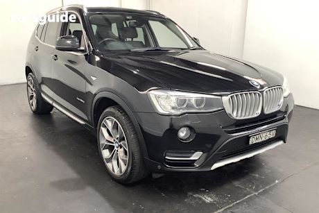 Black 2014 BMW X3 Wagon Xdrive 20D