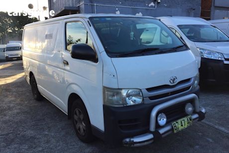 White 2008 Toyota HiAce Van Lwb
