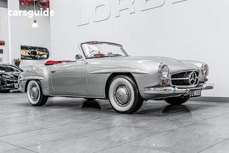 Silver 1962 Mercedes-Benz 190SL Sedan