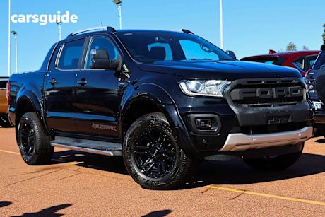 Black 2019 Ford Ranger Ute Tray WILDTRAK 4X4