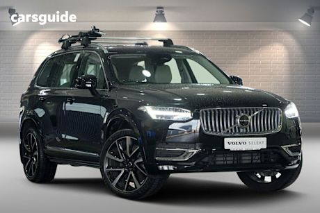 Black 2024 Volvo XC90 Wagon Ultimate B6 Bright Mhev