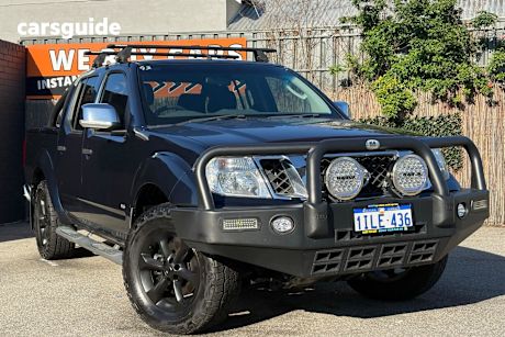 Blue 2013 Nissan Navara Dual Cab Utility St-X 550 (4X4)