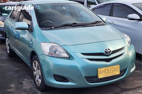 Blue 2006 Toyota Yaris Sedan Yrs