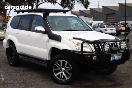 White 2007 Toyota Landcruiser Prado Wagon Gxl (4X4)