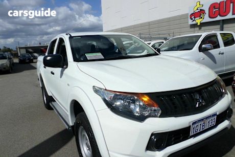 White 2017 Mitsubishi Triton Dual Cab Utility Glx