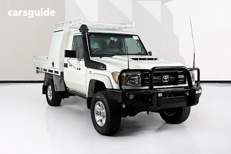 White 2022 Toyota Landcruiser Cab Chassis Gx