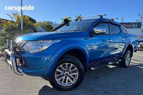 Blue 2015 Mitsubishi Triton Ute Tray GLS 4X4