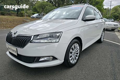 White 2018 Skoda Fabia Wagon 81 Tsi