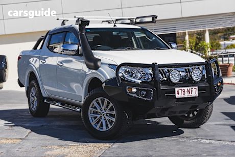 White 2015 Mitsubishi Triton Ute Tray GLS 4X4