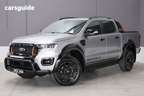 Silver 2022 Ford Ranger Ute Tray WILDTRAK 4X4