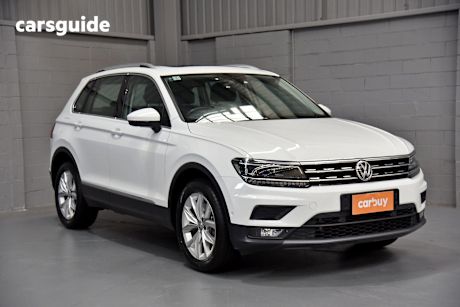 White 2019 Volkswagen Tiguan SUV 132TSI COMFORTLINE 4WD