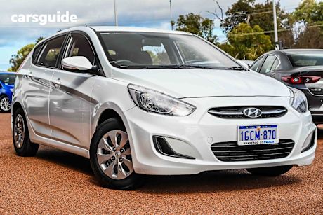 White 2016 Hyundai Accent Hatch ACTIVE F