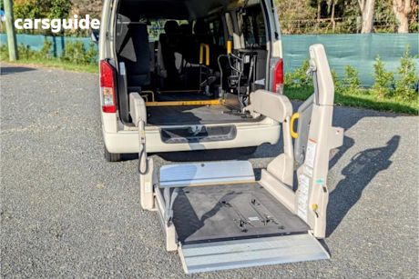 White 2019 Toyota HiAce Commercial DISABILITY VAN, WELCAB, PEOPLE MOVER,