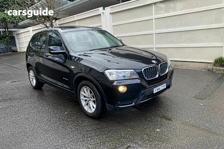 Black 2012 BMW X3 SUV XDRIVE20D 4X4