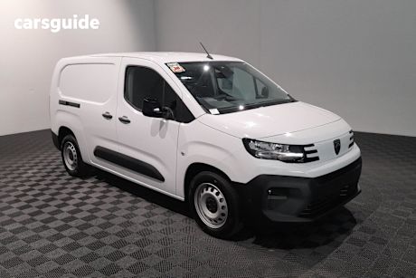 White 2024 Peugeot Partner Van Pro Short