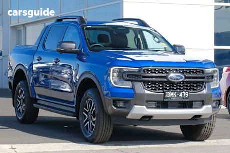 Blue 2024 Ford Ranger Ute Tray SPORT 4X4