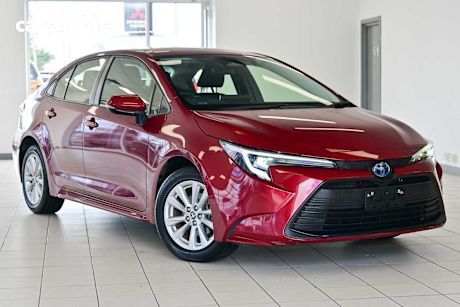 Red 2023 Toyota Corolla Sedan ASCENT SPORT HYBRID F