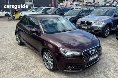 Purple 2012 Audi A1 Hatchback 1.4 Tfsi Ambition