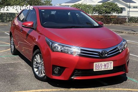 Red 2015 Toyota Corolla Sedan Sx