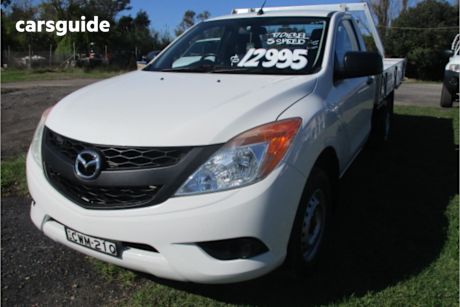 White 2014 Mazda BT-50 Cab Chassis Xt (4X2)