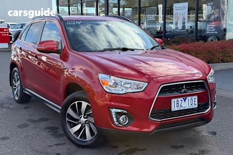 Red 2014 Mitsubishi ASX SUV LS F