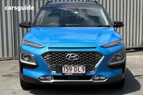 Blue 2017 Hyundai Kona Wagon Highlander (Awd)