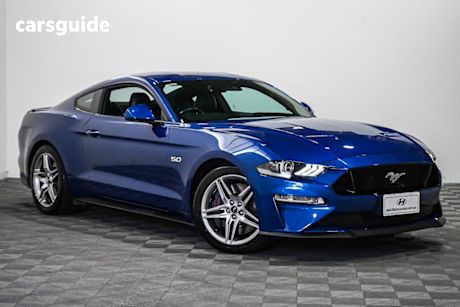 Blue 2018 Ford Mustang Coupe Fastback Gt 5.0 V8
